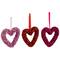 4" Shimmering Tinsel Hearts Valentine's Day Hanging Wall Décor, 18ct.